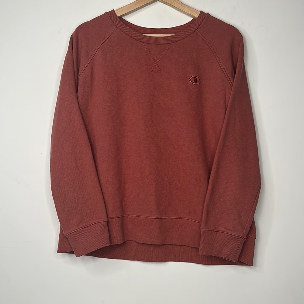 Champion Crewneck Sweatshirt Pullover Womens Size L Pink - Picture 1 of 6
